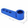 equlup 5Pcs 25T Servo Horns, Blue Aluminium Alloy Steering Servo Arms 1.02x0.37x0.30in Remote Control Cars Steering Servo Arm for 02073 996R MG946R E9001 Steering Gear view 2