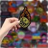 120PCS Neon Race Car Stickers, Race Car Party Favors Supplies Wheels Birthday Party Decorations Racing Decor Racing Car Stickers for Water Bottle Laptop Skateboard Computer Phone Bike Luggage view 2