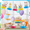 12 Pcs Book Party Decorations a Chapter Is About to Begin Honeycomb Centerpieces Book Animal Storybook Table Decoration Lions Tigers Bears Elephants Table Topper for Party Decor view 4