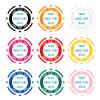 100-1000Pcs Custom Poker Chips,Personalized Poker Chips,Custom Poker Chips with Logo, Custom Drink Tokens, Plastic Casino chips, Customized Golf Ball Markers for Poker Game (Gray White, 40mm) view 3