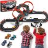 30 FT Slot Car Race Tracks Sets Toys for Ages 8-10 -1:43 Dual Race Car Track with 4 Slot Cars, 2 Hand Controllers, Christmas, Birthday Gift Toys for Ages 8-13 view 1