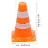 BESPORTBLE Mini Traffic Cones: 30Pcs Plastic Miniature Road Safety Cones, Mini Orange Roadblock Signs Traffic Caution Signs for Sports Training Micro Landscape Sand Table view 2