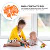 BESPORTBLE Mini Traffic Cones: 30Pcs Plastic Miniature Road Safety Cones, Mini Orange Roadblock Signs Traffic Caution Signs for Sports Training Micro Landscape Sand Table view 4