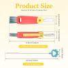 12Pcs 3 in 1 Cup Lid Gap Cleaning Brush, Long Water Bottle Straw Cleaner Brush, Crevice Cleaning Brush Tools for Glasses Baby Bottles Sports Cups view 2