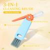 12Pcs 3 in 1 Cup Lid Gap Cleaning Brush, Long Water Bottle Straw Cleaner Brush, Crevice Cleaning Brush Tools for Glasses Baby Bottles Sports Cups view 3