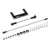 GTBRacing CNC Aluminum Steering Servo Mount W/Stainless Steel Rods for 1/8 RC Car Kyosho Foxx Mad Force Upgrade Part (Black) view 1