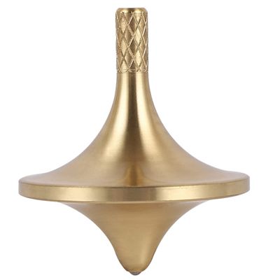 Toddmomy Funny Copper Gyro for Adults Decompression Spinning Top Lightweight Design for Parent Interaction Present for Boys and Fun Fidget Plaything