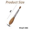6-Inch BBQ Tongs - Wooden Kitchen Utensils for Grilling, Baking, and Serving view 4