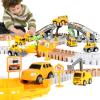 Toy Construction Race Track Set for 3 4 5 Year Old Boys, 191 PCS Construction Car Track Playset for Kids 3-6 Years, Engineering Truck Toys DIY Track for 3 Years Old Boys Girls Gifts view 4