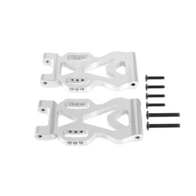 for SCY 16101 16102Pro 16103 Metal Aluminum Alloy Suspension Arm Rear Lower Sway Arms Upgrade Parts Accessories Replacement RC Car DIY Parts(Silver)