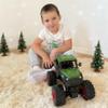 1:16 Remote Control Tractor Toy, RC Monster Truck for boys age 4-7, RC Truck with 2800mAh, LED Lights, Realistic Working Sounds, Green Toy Vehicle Birthday Gift for Kids Boys Girls 4-12 Year Old view 3
