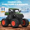 1:16 Remote Control Tractor Toy, RC Monster Truck for boys age 4-7, RC Truck with 2800mAh, LED Lights, Realistic Working Sounds, Green Toy Vehicle Birthday Gift for Kids Boys Girls 4-12 Year Old view 4
