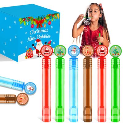 100 Pack Winter Small Gifts Toys Prizes for Kids, Bulk Easter Mini Bubble Wands Party Favors Accessories for Toddlers, Holiday Non Candy Treats Goodie Bag Stuffers Fillers for Boys Girls