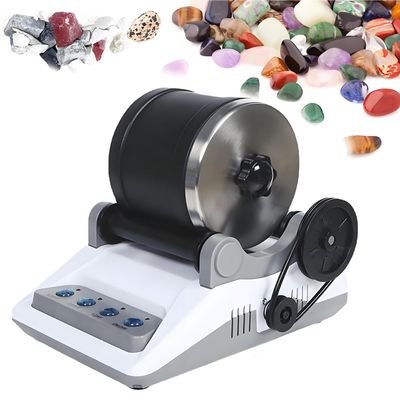 YXKJZHF Professional Rock Tumbler Kit, Rock Tumbler Polisher Kit, Electric Gem Grinder with Timmer Buttons, Detachable DIY Stone Polisher