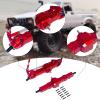 1:16 RC Car Front and Rear Axle Set Repair Parts Accessories Professional DIY Modified Easy Installation Metal for WPL C14, Red view 4