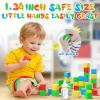 Veneibe Magnetic Blocks, 28PCS Magnetic Building Blocks, 1.34 inch 3D Cubes for Toddlers, Preschool Educational Construction Kit, Sensory Montessori Toys Kids Blocks for Boys Girls view 3