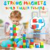 Veneibe Magnetic Blocks, 28PCS Magnetic Building Blocks, 1.34 inch 3D Cubes for Toddlers, Preschool Educational Construction Kit, Sensory Montessori Toys Kids Blocks for Boys Girls view 4