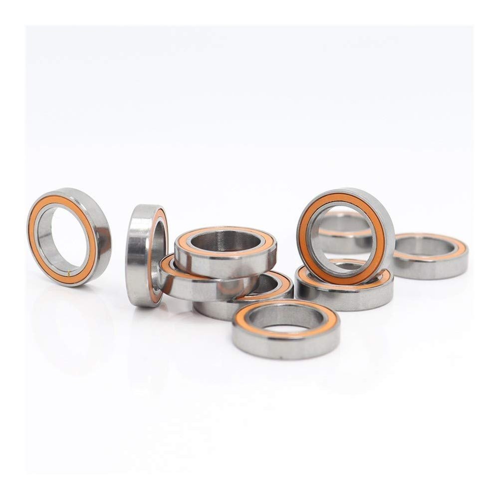 6701RS 6701-2RS Bearing ABEC-3 12x18x4 mm Thin Section Ball Bearings with Orange Sealed 61701RS 6701 2RS