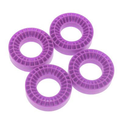 4pcs Silicone Rubber Inserts Foam Compatible with 60-62mm*20mm 1.0" Tires 1/10 RC Crawler Car TRX4 SCX10 Pro Capra Gen8 VS4-10(Purple)