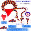 2-in-1 Giant Yard Games Bean Bag Toss & Large Tic Tac Toe Tug of War Rope Field Day Outdoor Games for Kids Adults Family-Backyard Fun Carnival Easter Party Giant Game view 3