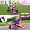 2-in-1 Kids Drift Bike - Crazy Drift Tricycle for Toddlers and Kids 3-5 Years Old view 2