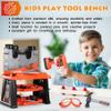 REXBETI Kids Tool Set with Box and Electronic Toy Drill, Pretend Play Kids Workbench Construction Kits, Toddler Tool Set, Birthday Gifts for Ages 3-8 Years Old view 4