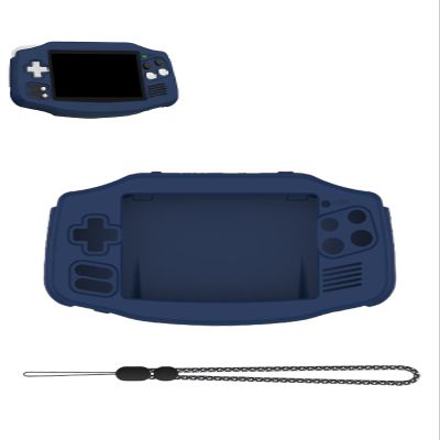 Case for RG34XX Retro Handheld Game Console, Sillence Material,Shock-Absorbing and Anti Drop Protection Soft Shell,with LanyardBlue.