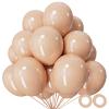 110pcs Nude Balloon 12 inch, Beige Latex Balloons for Birthday Party Baby Shower Wedding(with 2 Ribbons). view 1
