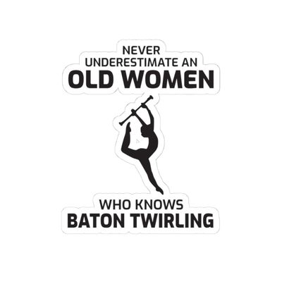 Vintage Twirler Sticker - Seasoned Performer Vinyl Decal for Dance Legends