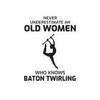 Vintage Twirler Sticker - Seasoned Performer Vinyl Decal for Dance Legends view 1