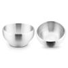 E-far Stainless Steel Bowls for Kids-2 Pack, 12OZ Double Walled Baby Toddler Bowls for Baby Food/Cereal/Snack, 18/10 Non-Toxic Metal & Unbreakable, Dishwasher Safe view 1