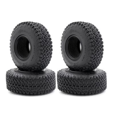 4pcs 1.9 Inch Rubber Tyre 110 * 45mm Compatible with 1/10 RC Crawler SCX10 90046 AXI03007 TRX4 VS4-10 Gen8 MST CFX(BlackGrey)
