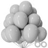 110pcs Grey Balloon 12 inch, Grey Latex Balloons for Birthday Party Baby Shower Wedding(with 2 Ribbons). view 1