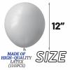 110pcs Grey Balloon 12 inch, Grey Latex Balloons for Birthday Party Baby Shower Wedding(with 2 Ribbons). view 2