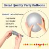 110pcs Grey Balloon 12 inch, Grey Latex Balloons for Birthday Party Baby Shower Wedding(with 2 Ribbons). view 3