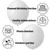 110pcs Grey Balloon 12 inch, Grey Latex Balloons for Birthday Party Baby Shower Wedding(with 2 Ribbons). view 4