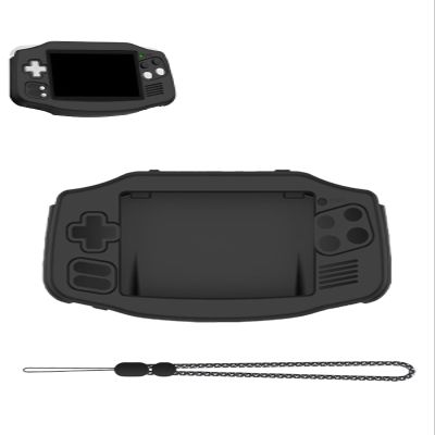 Case for RG34XX Retro Handheld Game Console, Sillence Material,Shock-Absorbing and Anti Drop Protection Soft Shell,with LanyardBlack.