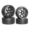 1/7 RC Tires and Wheels Set4pcs17mm Hex Upgrade Parts Compatible with 1:7 Model Car Truck view 1