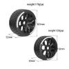 1/7 RC Tires and Wheels Set4pcs17mm Hex Upgrade Parts Compatible with 1:7 Model Car Truck view 2