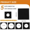ENPOINT 40pcs Silver Dollar Coin Holders for Collectors - Clear Coin Capsules with 5 Sizes (20/25/30/35/40mm) Adjustable Black Gasket view 2