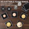 ENPOINT 40pcs Silver Dollar Coin Holders for Collectors - Clear Coin Capsules with 5 Sizes (20/25/30/35/40mm) Adjustable Black Gasket view 3