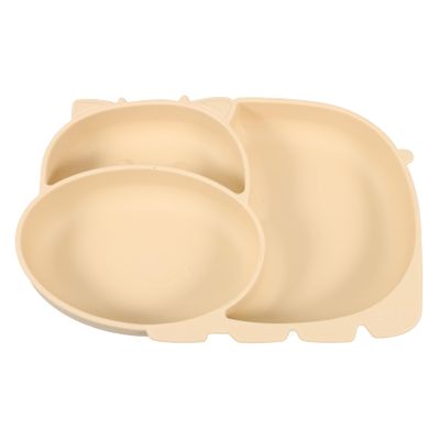 SWOOMEY Cute Divided Plate for Boys and Girls Silicone Dinner Trays Compartment Plates Boys and Girls Lunch Trays