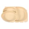 SWOOMEY Cute Divided Plate for Boys and Girls Silicone Dinner Trays Compartment Plates Boys and Girls Lunch Trays view 1