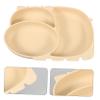 SWOOMEY Cute Divided Plate for Boys and Girls Silicone Dinner Trays Compartment Plates Boys and Girls Lunch Trays view 4