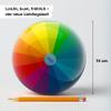 HABA 2012749001 Children's Rainbow Ball - 14 cm with Sturdy Plastic Valve - Rainbow Coloured Play Ball - Indoor and Outdoor - From 2 Years view 2