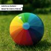HABA 2012749001 Children's Rainbow Ball - 14 cm with Sturdy Plastic Valve - Rainbow Coloured Play Ball - Indoor and Outdoor - From 2 Years view 4