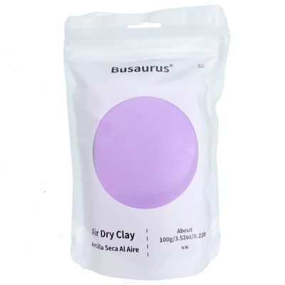 100g Lacender Purple Air Dry Foam Clay, DIY Flower Making Clay for School Supply, Slime, Art Projects, Cosplay - Colorful, Non-Sticky, Non-Toxic & Safe - Gifts for Kids and Adults