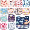 2ooya 26Pcs Baby Feeding Bibs with Crumb Catcher Pocket Waterproof Sleeveless Teething Plastic Food Bib Set Adjustable Toddler Infant Keepsake Gift for Baby Shower, 6-24 Months view 1