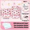 2ooya 26Pcs Baby Feeding Bibs with Crumb Catcher Pocket Waterproof Sleeveless Teething Plastic Food Bib Set Adjustable Toddler Infant Keepsake Gift for Baby Shower, 6-24 Months view 2