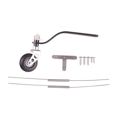 Carbon Fiber Landing Gear Tail Wheel Assembly with Screws 1.25inch Wheel Parts Kits for Adults for RC Airplane Model Aircraft, 26CC(26CC)